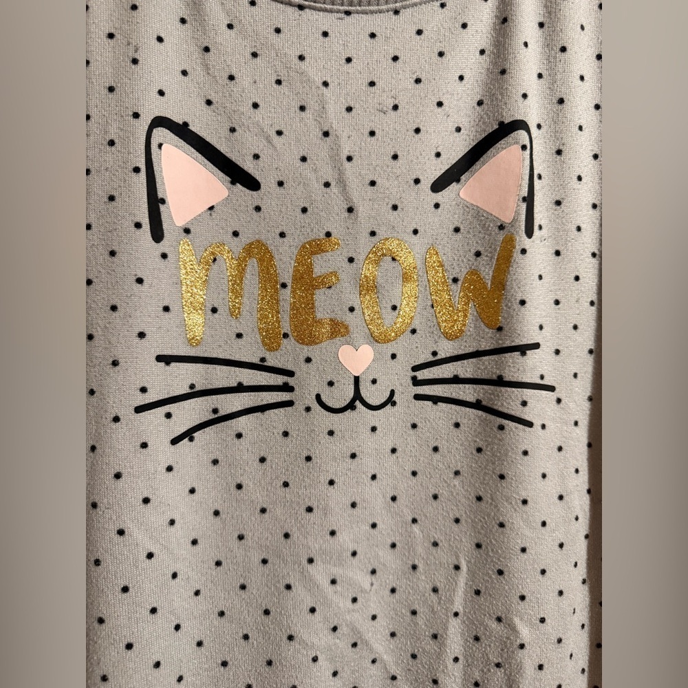 Secret Treasures 2X 18W 20W Pajama Sweatshirt Long Sleeve Graphic Meow - Picture 4 of 4